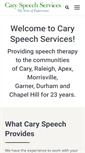 Mobile Screenshot of caryspeech.com